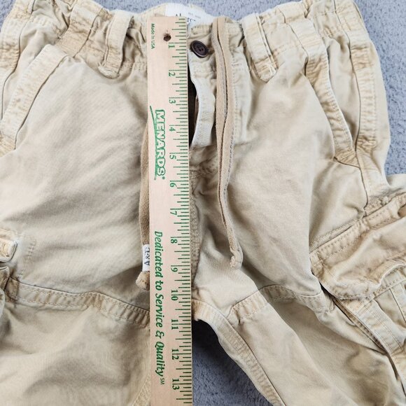 VTG Y2K Abercrombie and Fitch Cargo Shorts Mens Size 28 Button Fly Twill Heavy - Picture 7 of 13
